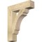 Ekena Millwork Olympic Block Rough Sawn Bracket, Douglas Fir, 4"W x 18"D x 22"H BKT04X18X22OLY05RDF - alternate 1